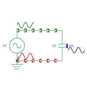 Simple capacitor circuit