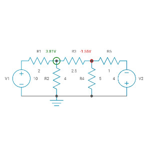 Circuit for node voltage method