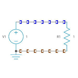 Simple resistor circuit