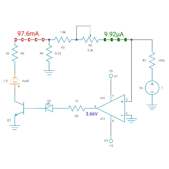 Constant-current load circuit