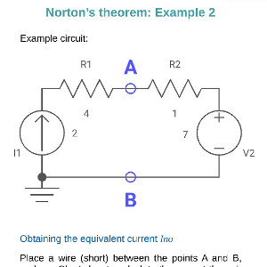 Norton's theorem: Example 2