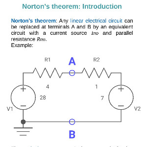 Norton's theorem: Introduction