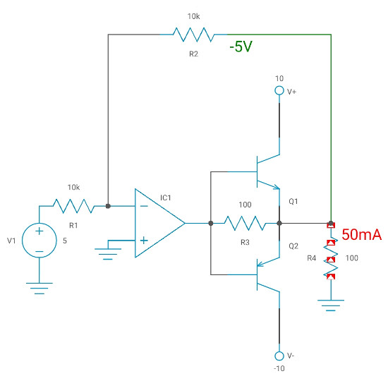 Push-pull transistor output boost
