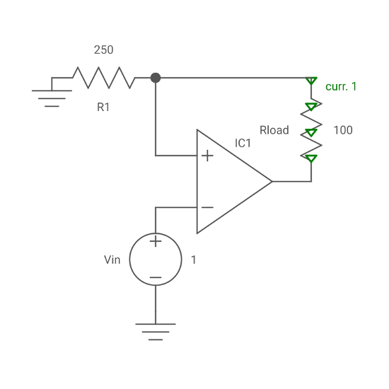 Voltage to current converter