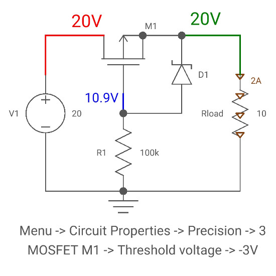 Reverse polarity protection using MOSFET