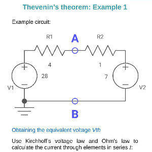 Thevenin's theorem: Example 1