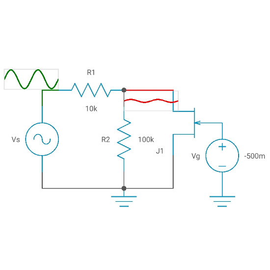 JFET variable resistor