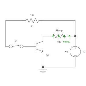 NPN transistor switch
