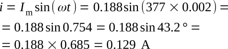 Resistance current example