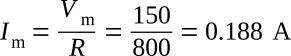 Resistance maximum current example