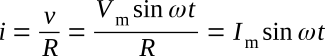 Resistance sinus current