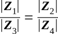 AC bridge impedance magnitudes