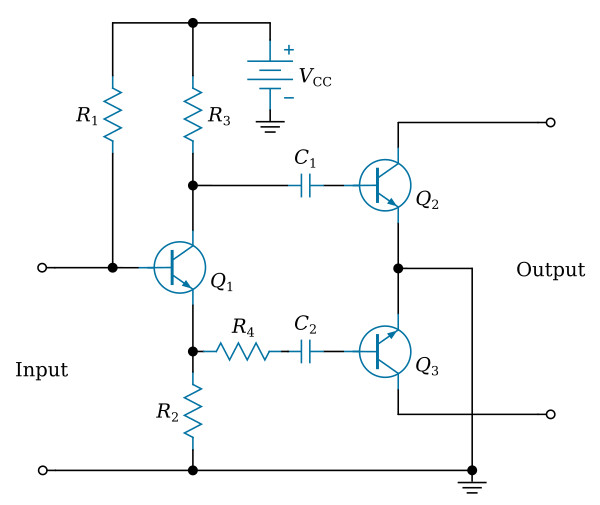 One-stage phase inverter with equalized output impedance