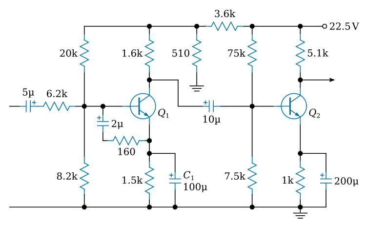Amplifier with frequency compensation