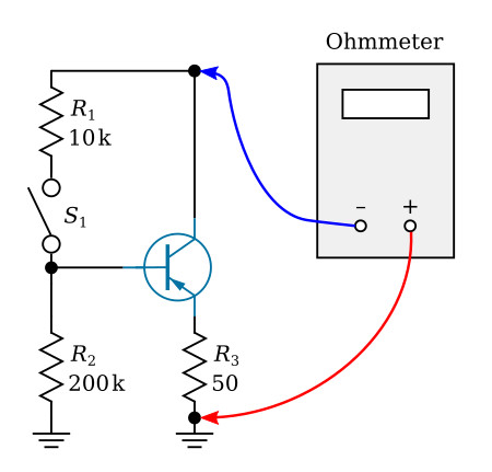 Testing transistor gain