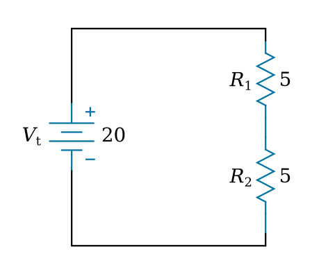 Calculating individual voltage drops in a series circuit