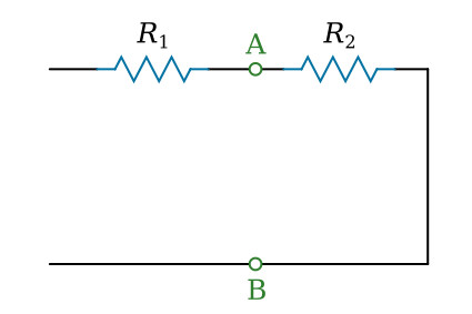 Circuit used to calculate Rth