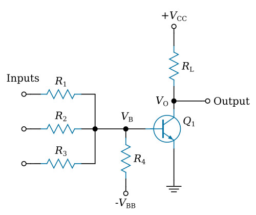 Nor Gate Circuit Diagram Using Transistor