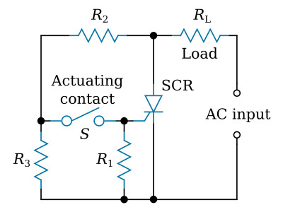 Load current with switch closed