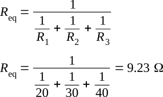 resistance formula parallel