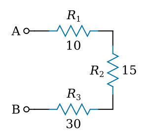 three resistors circuit chart icircuit