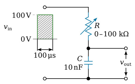 RC integrator circuit