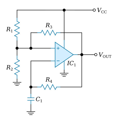 Op-Amp Astable Multivibrator - Waveform Generators - Basics Electronics