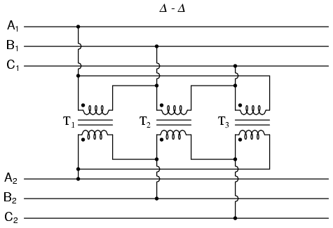 Three Phase Transformer Circuits, Three Phase Isolation Transformer Wiring Diagram