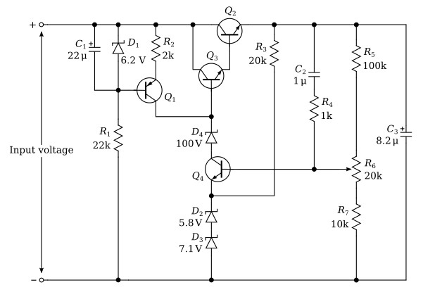 150-volt series regulator