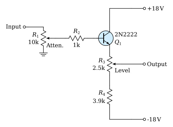 Transistor attenuator