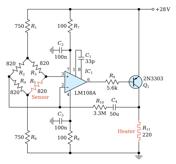 Temperature controller for crystals