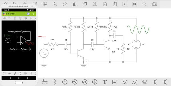 electronics circuit simulator